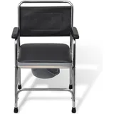 vidaXL Toilettenstuhl schwarz