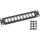 HMF UTP Keystone-Patchpanel 10 Zoll 10 Ports RJ45 Schwarz