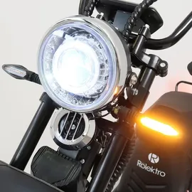 Rolektro Rolektro, E-Chopper 45, Schwarz, 45 km/h, 2 x 60V-25,6Ah Lithium-Akku, 3000 Watt - Schwarz