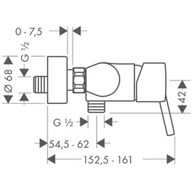 Hansgrohe Talis S Einhandmischer Aufputz (32620000)