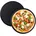2er Set antihaftbeschichtet Pizza Flammkuchen Carbonstahl Pizzaform ca 1 cm grau