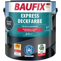 Baufix Express Deckfarbe 2.5 Liter, anthrazitgrau, matt,