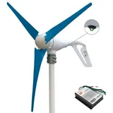 Windturbine-Generator-Kit, 400W Leistung, PWM-Regler, 24V, 3 blaue Klingen, 400W