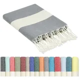 furora holiday Badetuch 100 x 200 cm grau