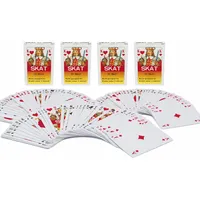 STUWU Skatkarten 4er Set – 4X 32 Blatt Spielkarten – Französisches Blatt – Klassisches Skat Kartenspiel – Vorteilspack für Familie & Vielspieler