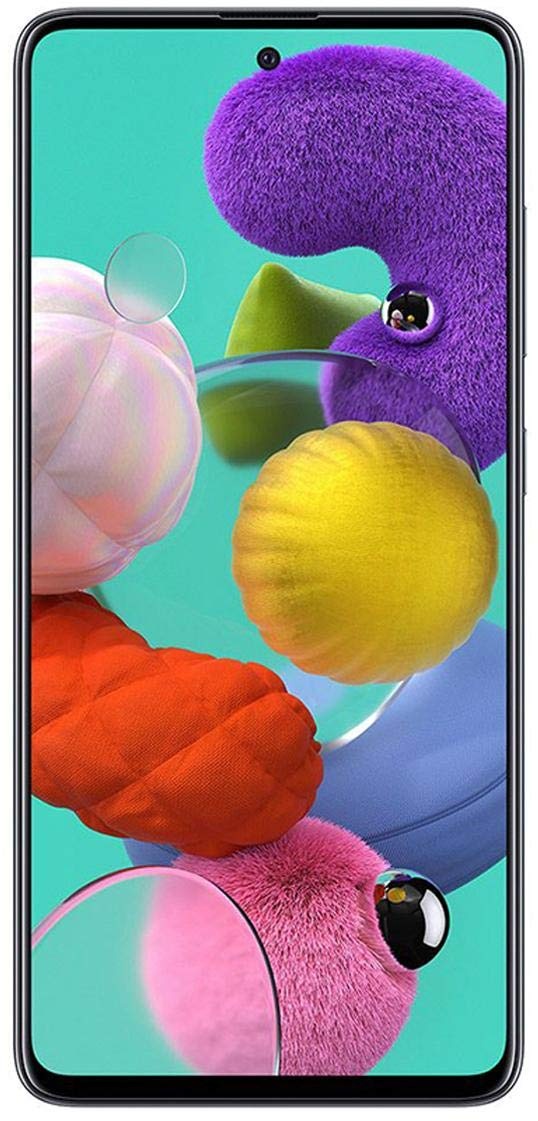 Samsung Galaxy A51 Android Smartphone ohne Vertrag, 4 Kameras, 6,5 Zoll Super AMOLED Display, 128 GB/4 GB RAM, Dual SIM, prism crush Schwarz