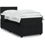 vidaXL Boxspringbett 100 x 200 cm Schwarz