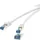 Renkforce RF-4145280 RJ45 Netzwerkkabel, Patchkabel CAT 6a S/FTP 0.50 m Grau mit Rastnasenschutz, Flammwidrig 1 St.