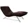 W.Schillig Relaxliege daily dreams Leder 75 x 91 x 170 cm Braun mit Kissen