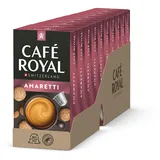 Café Royal Amaretti Flavoured 100 Kapseln für Nespresso Kaffee Maschine - 4/10 Intensität - UTZ-zertifiziert Kaffeekapseln aus Aluminium