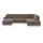 sit&more Wohnlandschaft SIT & MORE "Farö U-Form", grau (taupe), B:325cm H:90cm T:187cm, Sofas, Wohnlandschaft, inklusive Federkern, wahlweise mit Bettfunktion und Bettkasten