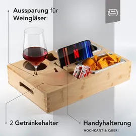 newhabitat Couchbutler Couchbar Snackbox Personalisierbar inkl. Geschenkbox