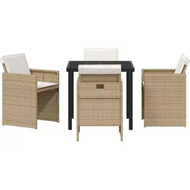vidaXL Garten Essgruppe 5-tlg. Beige