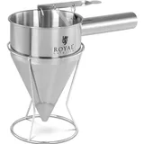 Royal Catering Fülltrichter 1,2 L Edelstahl Dosieröffnung 8 mm