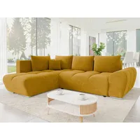 Mirjan24 Ecksofa Forrest, mit Schlaffunktion und Bettkasten, L-Form Sofa (Velo 626, Ecksofa: Links) - Gelb