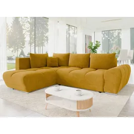 Mirjan24 Ecksofa Forrest, mit Schlaffunktion und Bettkasten, L-Form Sofa (Velo 626, Ecksofa: Links) - Gelb