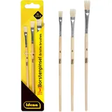 IDENA 60105 - Borstenpinsel, 3er Set, in den Größen 4, 6 8