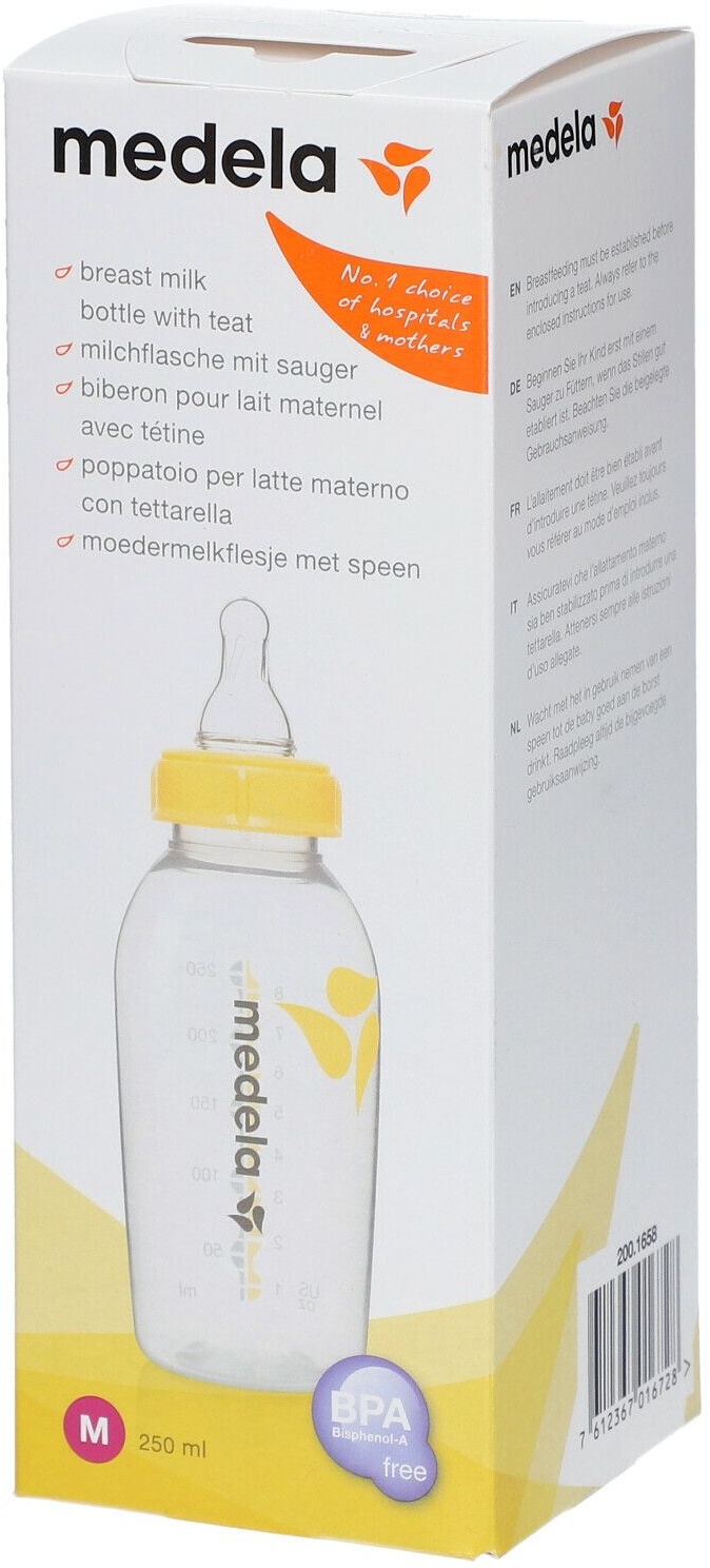 Medela Biberon pour lait maternel avec tétine 250 ml 1 pc(s) Bouteilles