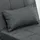 Homcom Schlafsessel 4-in-1 Textil 181 x 43 x 65,5 cm Grau mit Kissen