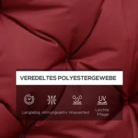 Outsunny Bankauflage 150 x 98 x 8 cm rot 1 St.