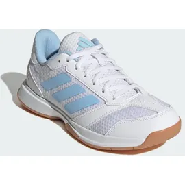 adidas Ligra 8 Indoor Schuh - Cloud White / Clear Sky / Gold Metallic - 40 EU 40 EU