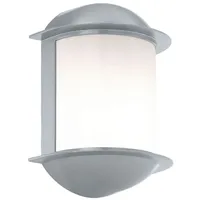 EGLO ISOBA LED Außen Wandleuchte, 1x GX53, IP44, silber,