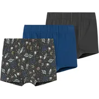 NAME IT Boxershorts 3er Pack Forged Iron, 86