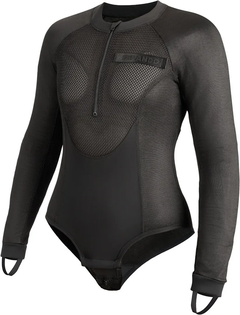 Pando Moto Bia Mesh Damen Langarm Protektorenshirt, schwarz, Größe L