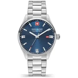 SWISS MILITARY HANOWA - ROADRUNNER - Metallarmband - silver - blue dial