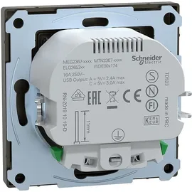 Merten Schuko-Steckdose MEG2367-6052 Moccametallic 1 St.