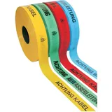 Kelmaplast Trassen-Warnband 250 m, Starkstromkabel, gelb