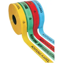Kelmaplast Trassen-Warnband 250 m, Starkstromkabel, gelb