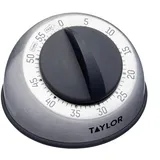 Taylor Pro Wind Up Kitchen Timer, Edelstahl 60 Minuten Mini Timer, leichtes Kochen und Backen tragbare Countdown-Wecker, von professionellen Köchen empfohlen