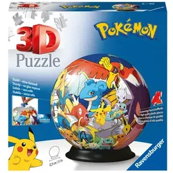 Ravensburger Puzzle - 3D Puzzles - Puzzle-Ball Pokémon - 72 Teile - Puzzle-Ball für Pokémon Fans ab 6 Jahren