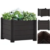 vidaXL Garten-Hochbeet PP Anthrazit 43x43x35 cm