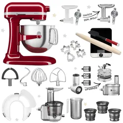 KitchenAid Artisan 6,6L 5KSM70SHX Mega-Winter-Set Empire Rot