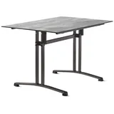 Sieger Gastro-Tisch Klapptisch 120 x 80 x 73 cm Eisengrau