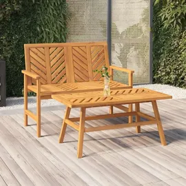 vidaXL Garten-Lounge-Set 2-tlg. Massivholz Akazie braun