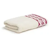 Möve Handtuch Cosy Knits nature/berry