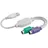goobay USB-Konverter/Adapter USB auf PS/2 95431