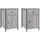 vidaXL Nachtschrank 2 Stk. 40 x 42 x 60 cm Grau