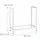 Relaxdays Kaminholzregal Metall 65 x 30,5 x 62,5 cm Weiß