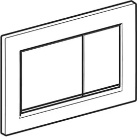 Geberit Omega30 Betätigungsplatte schwarz/schwarz matt 115.080.DW.1