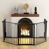 Kaminschutzgitter XL 300 cm Ofenschutzgitter Kaminschutz Kinderschutzgitter