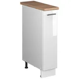 Vicco Apothekerschrank Weiß Hochglanz 20 x 60 x 82 cm Weiß