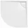 Polysan Lussa Duschwanne mit Ablaufdeckel, Viertelkreis 90x90x4cm, R500
