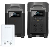 ECOFLOW Smart Home 0% MwSt §12 III UstG Panel Komplett-Set mit 2x Delta Pro und ...