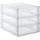 Sundis Schubladenbox Orgamix 36,5 x 26 x 25,5 cm 3-tlg. transparent