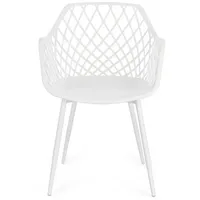 BIZZOTTO 0172892 Vase Kunststoff, Weiß,