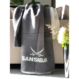 Sansibar Doubleface Kuscheldecke 150 x 200 cm Grau/Silber